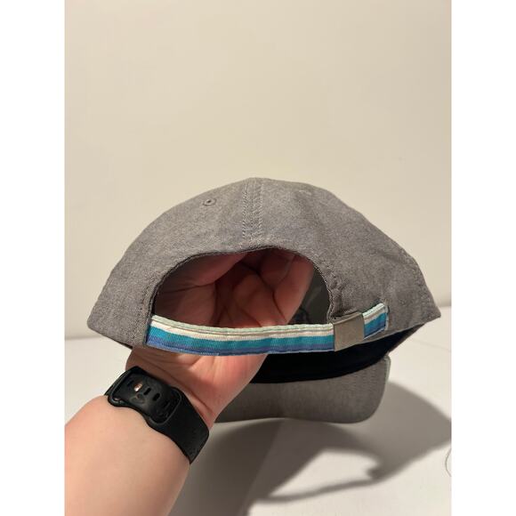 Chicago Blackhawks Hat Cap Strap Back Gray NHL Hockey American Needle Mens - Picture 6 of 7